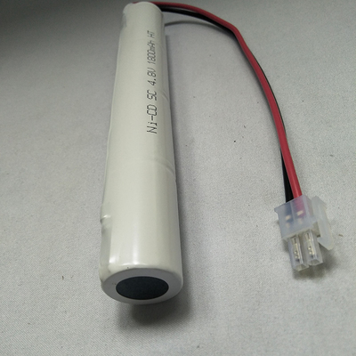 4.8V NiCd Emergency Lighting Battery Pack Rechargeable With Plugs