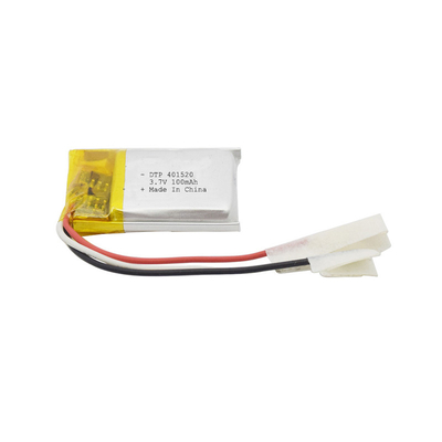 3.7v 401520 100mAh Lithium Ion Polymer Battery Pack No Memory Effect